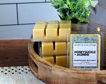 Honeysuckle and Jasmine Wax Melt, Wax Tart for warmers, Floral Clamshell Wax Melt, fragrance for the home