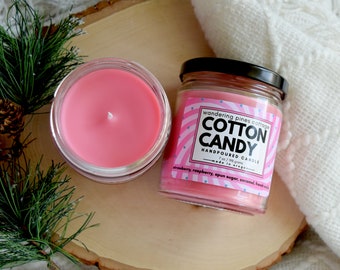 Cotton Candy Candle, Handpoured scented candle, Spring Summer Scent,  Home fragrance, Home decor