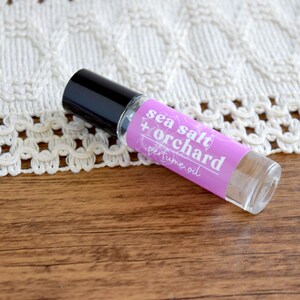Sea Salt & Orchid Perfume Oil Roll On: Handmade Scent for Her