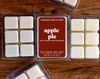 Apple Pie Wax Melt for warmers,  Fall Home fragrance, fall bakery scent Wax Melt tart, Fall Home fragrance