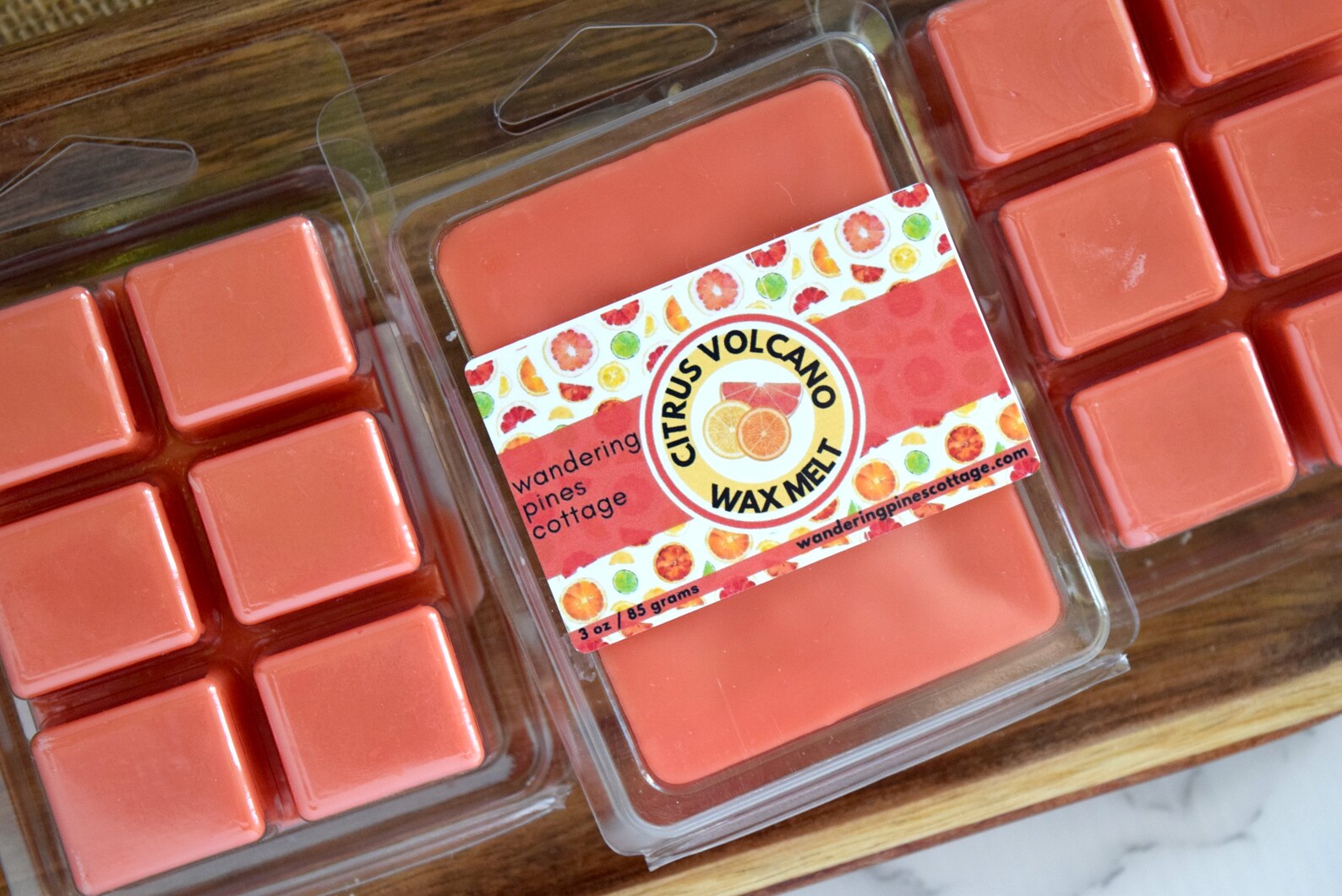 Citrus Volcano Melt Wax Tart for Warmers Clamshell Wax Melt Etsy