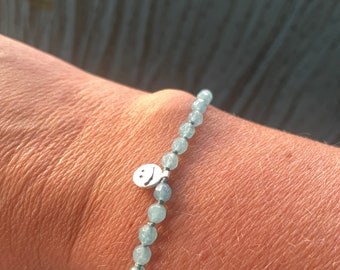 Tiny Jade polar bear bracelet