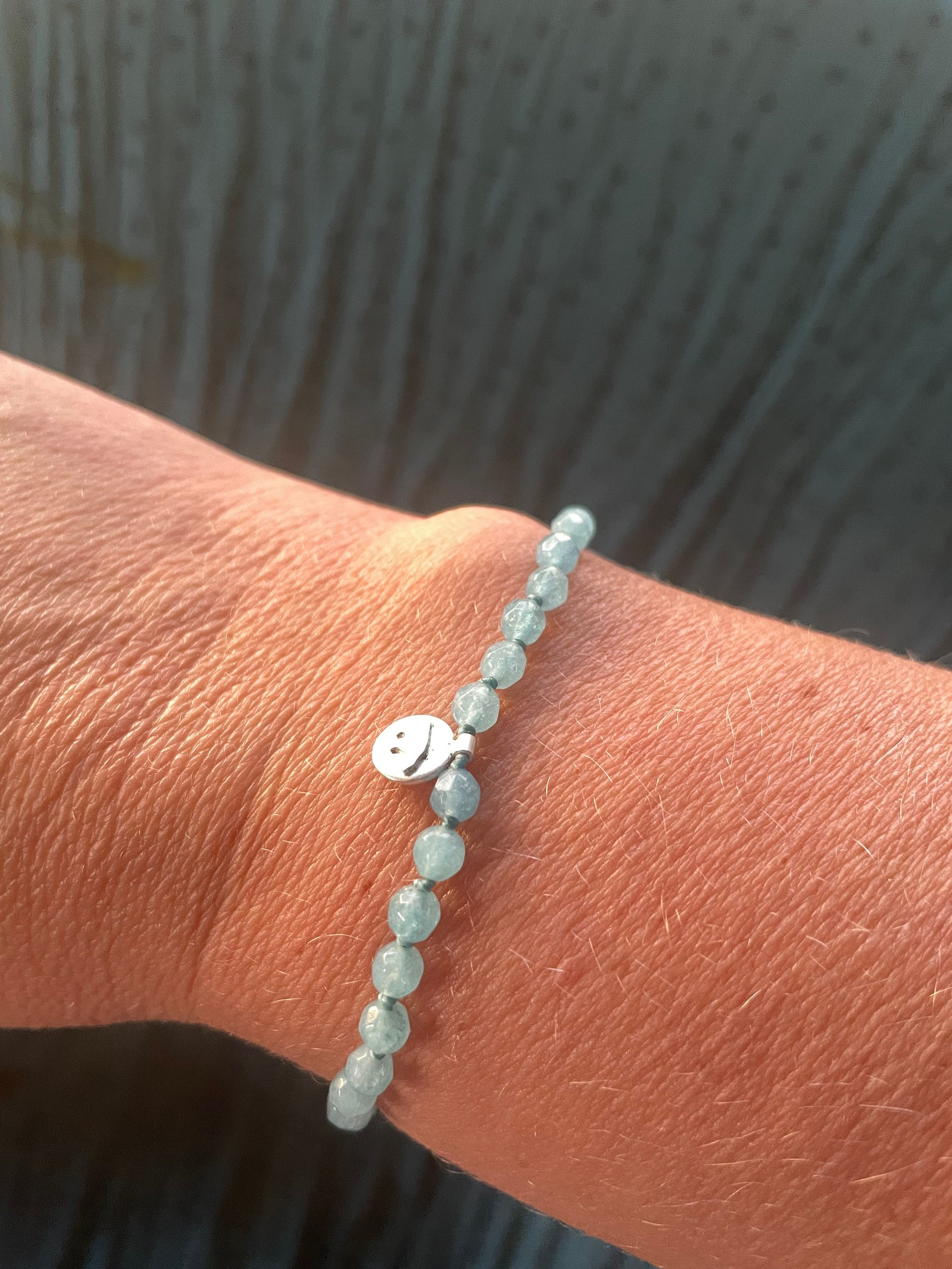 Tiny Jade polar bear bracelet