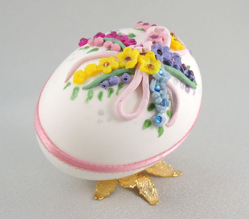 White Chocolate Easter Egg Decorated Chocolate Egg Easter Etsy