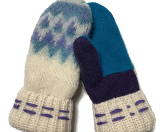 Wool Mittens from Nordic Sweater