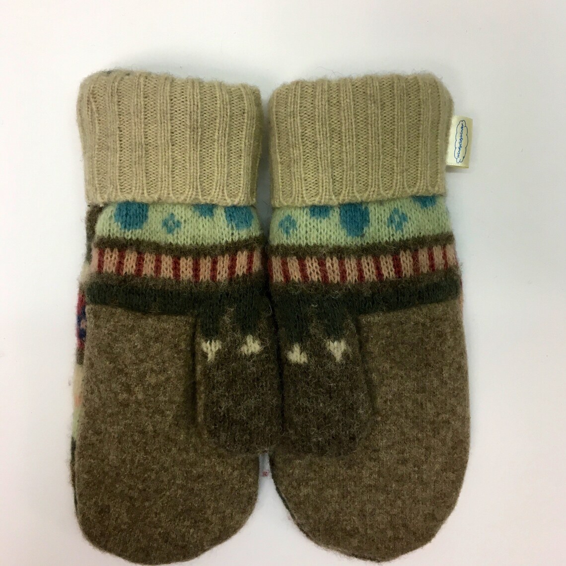 Wool Mittens Fleece Lined Etsy