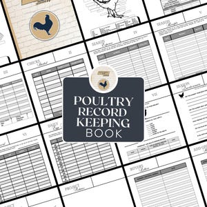 The Livestock Show Record Keeping Book For Exhibitors | Track your project start-finish | PDF Download | Non-editable | Printable | Poultry