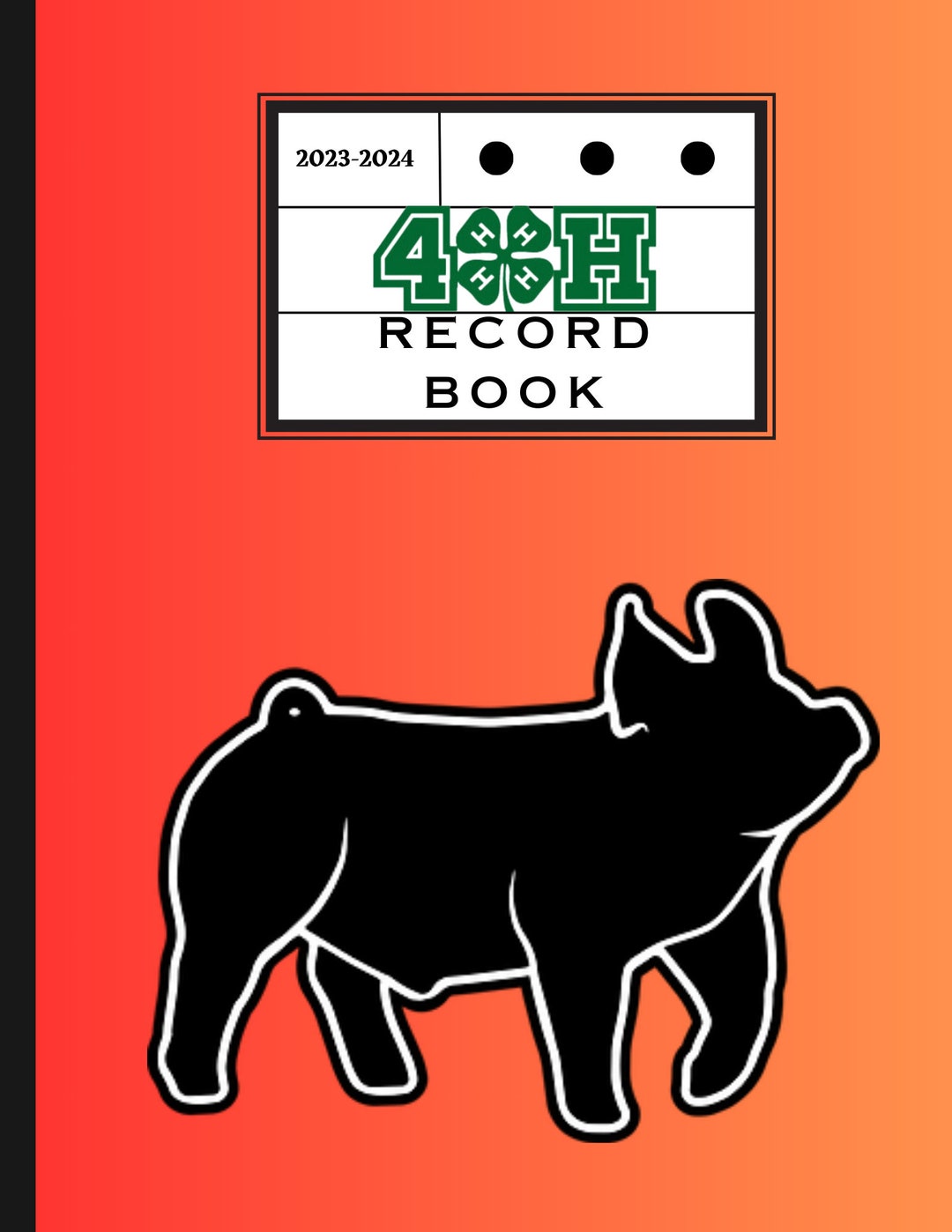 The 4H Record Keeping Book for Exhibitors Track Your Project Etsy