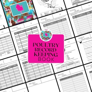 The Livestock Show Record Keeping Book For Exhibitors | Track your project start-finish | PDF Download | Non-editable | Printable | Poultry