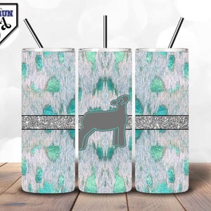 Acid Wash Cowhide Show Lamb Glitter Tumbler Design | Tumbler Wrap | Instant Download | PNG | Livestock Show | 20oz + 30oz Sizes Included