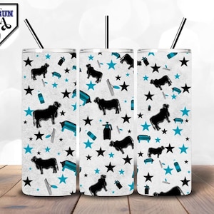 Livestock Show Week Tumbler Design | Show Brahman | Skinny Tumbler Wrap | 20 oz. + 30 oz. | PNG Format | Stock Show Tumbler | Brahman Design