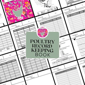 The Livestock Show Record Keeping Book For Exhibitors | Track your project start-finish | PDF Download | Non-editable | Printable | Poultry