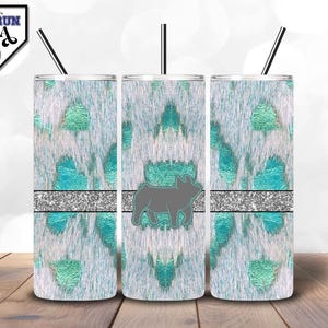 Acid Wash Cowhide Show Swine Glitter Tumbler Design | Tumbler Wrap | Instant Download | PNG | Livestock Show | 20oz + 30oz Sizes Included
