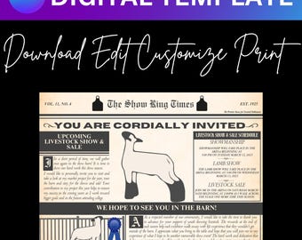 Invitación para reservar la fecha para exposición y venta de ganado / Compradores potenciales / Invitación a exposición de ganado / Expositores de ganado / Invitación a noticias de primera plana