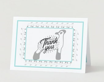 Printable Livestock Show Thank You Card | PDF | Foldable Thank You Card | Custom Lined Design | Swine Exhibitor | Livestock Buyer | Add-Ons