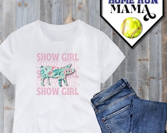 Show Girl meets Paisley Pig: Livestock Show Week Apparel | PNG | Stock Show Shirt | Show Swine | Show Pig | Stock Show Design | Stock Show