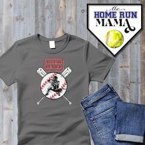 Access Denied Baseball Digital Design - Instant Download | PNG | Baseball Catcher Silhouette | Baseball Catcher Apparel | Baseball Shirt |