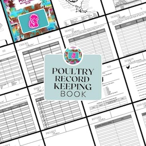 The Livestock Show Record Keeping Book For Exhibitors | Track your project start-finish | PDF Download | Non-editable | Printable | Poultry