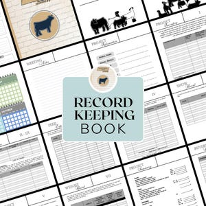 The Record Keeping Book For Exhibitors | Track your project from start- finish | PDF Download | Non-editable | Printable | 77 PGS | 2024-25