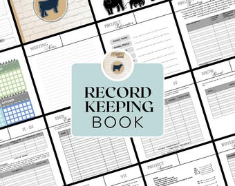 The Record Keeping Book For Exhibitors | Track your project from start- finish | PDF Download | Non-editable | Printable | 77 PGS | 2024-25