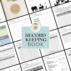The Livestock Show Record Keeping Book For Exhibitors | Track your project start-finish | PDF Download | Non-editable | Printable | 2024-25