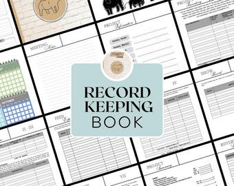 The Livestock Show Record Keeping Book For Exhibitors | Track your project start-finish | PDF Download | Non-editable | Printable | 2024-25
