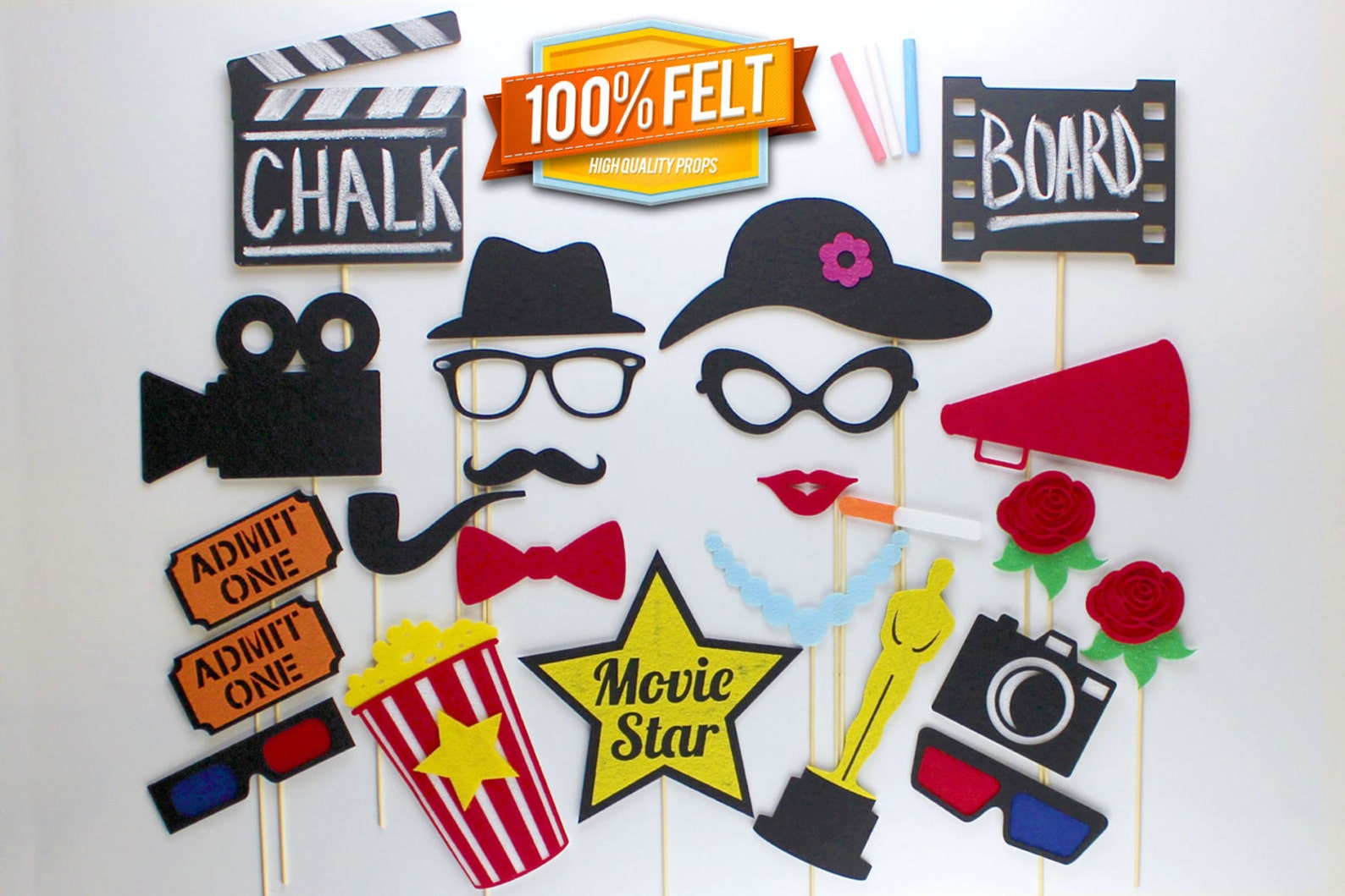 Photo Booth Movie Props