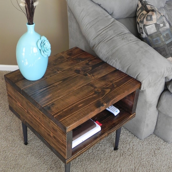 RESERVED - End Table - Side Table - Modern yet Rustic Look