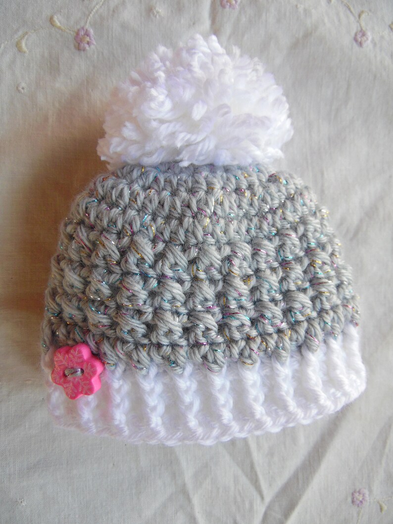 Infant Hat and Mitten Set Baby Girl Hat and Mitten Set Etsy