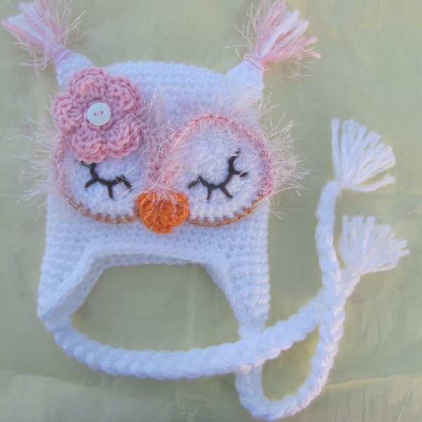 Baby Owl Hat Made To Order Any Size