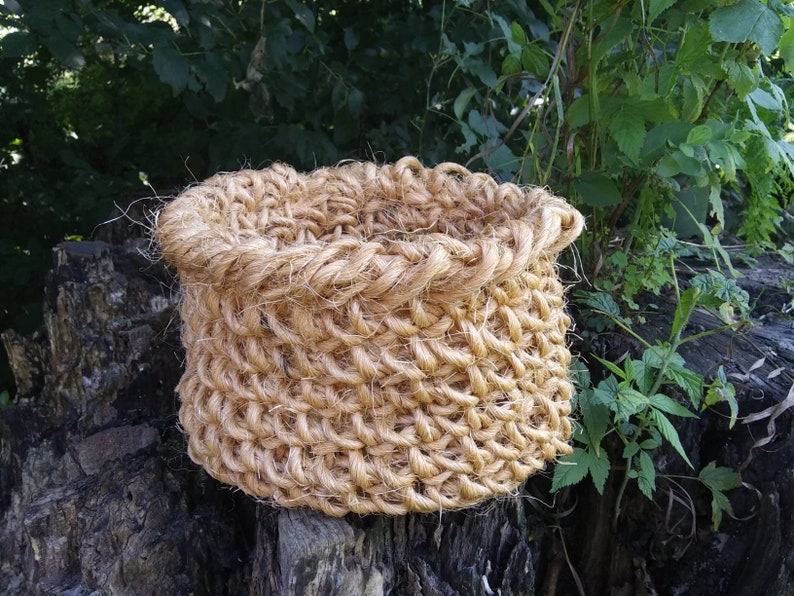 Handmade basket baler twine basket rustic twine basket Etsy