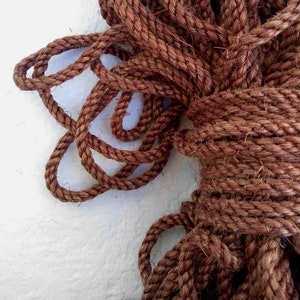 Dark Brown Rope, Chocolate Rope, Dyed Dark Brown Color: 1/4&quot;, 5/16&quot;, 3/8&quot; or 1/2&quot;