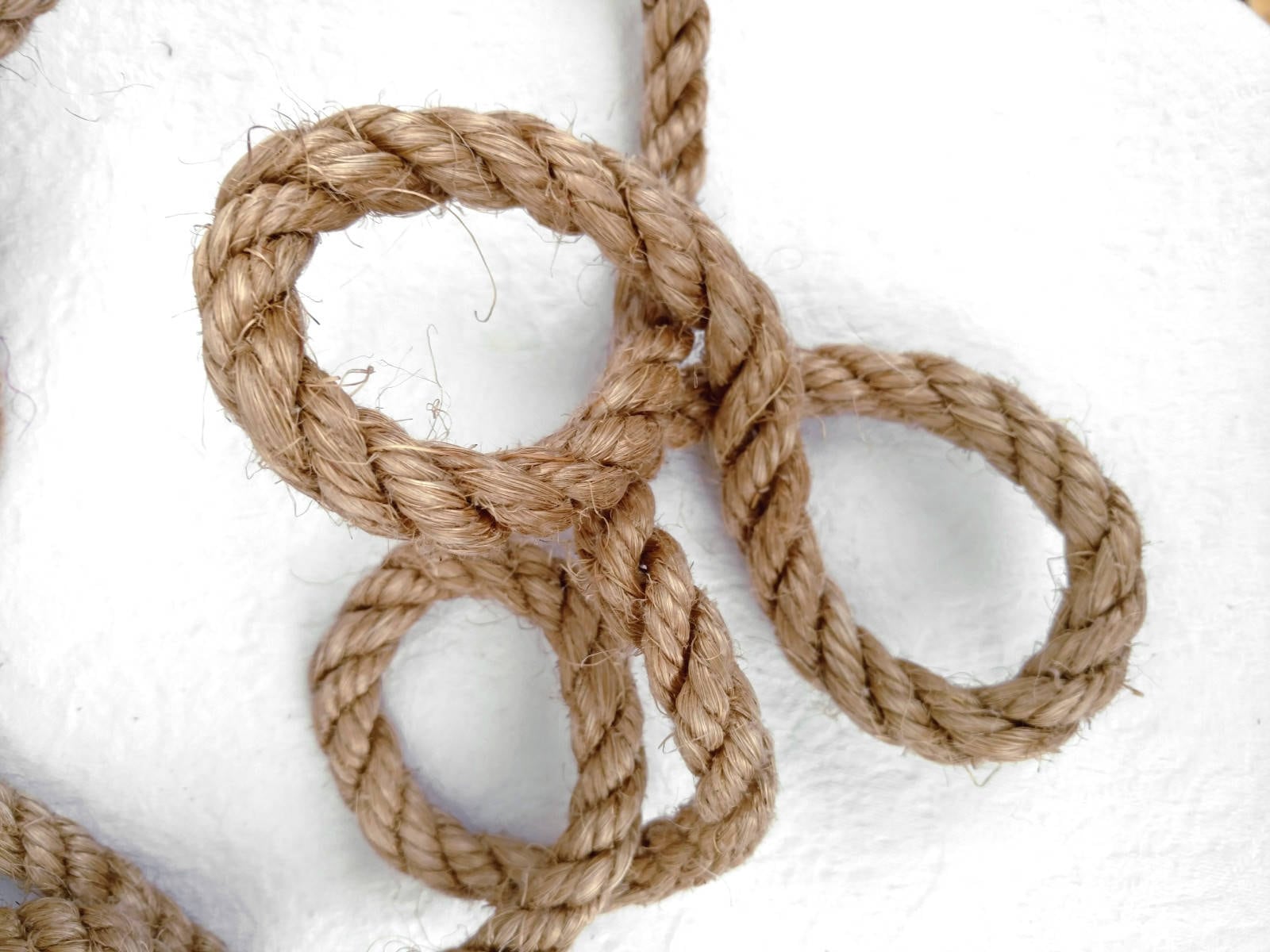 Camel Looped Rope Light Brown Sisal Rope, Dyed Camel Color: 1/4