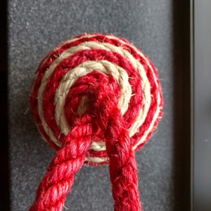 Red Sisal Rope, Dyed Chinese Red Color: 1/4