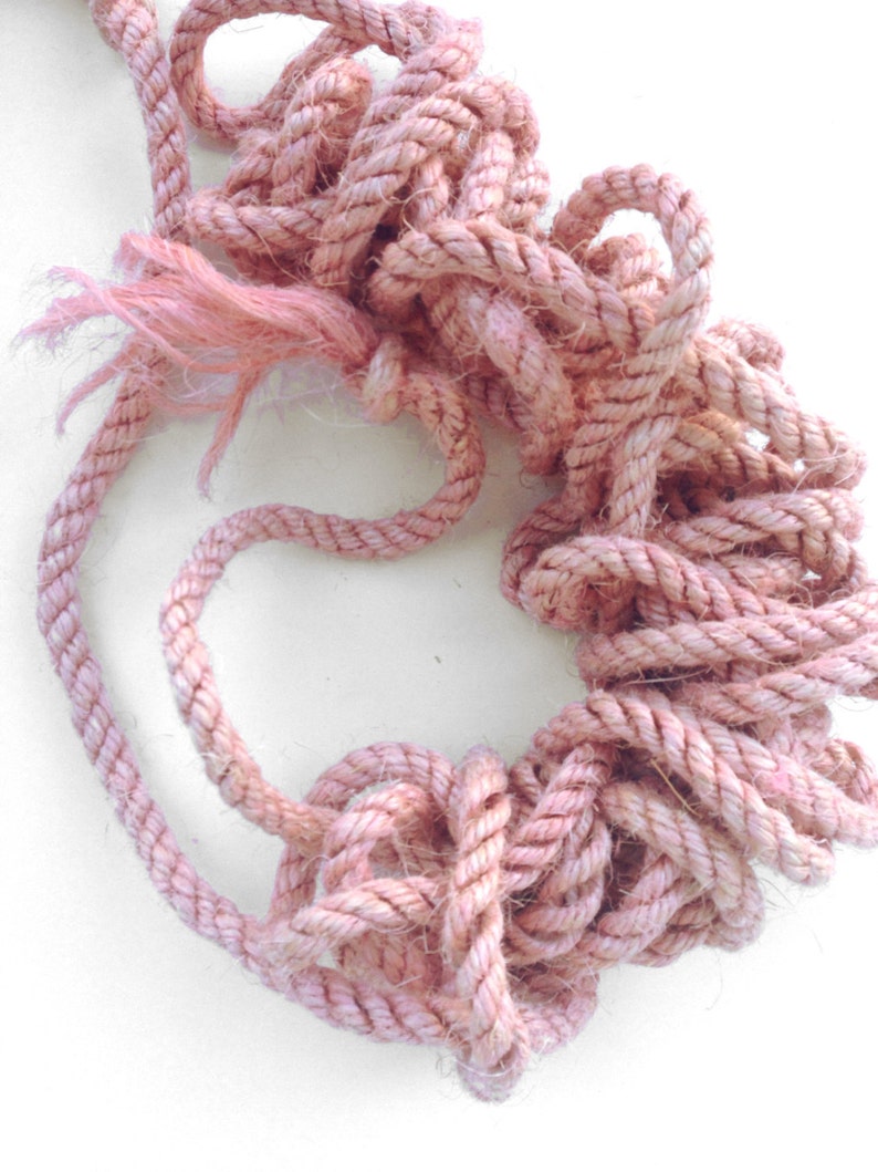 Pink Gum Rope Pink Sisal Rope, Dyed Bubblegum Color: 1/4