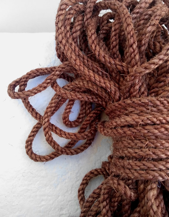 Dark Brown Rope, Chocolate Rope, Dyed Dark Brown Color: 1/4, 5/16, 3/8 or  1/2 