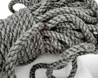 Gray Sisal Rope, Silver Sisal Rope, Dyed Pewter Color: 1/4&quot;, 5/16&quot;, 3/8&quot; or 1/2&quot;