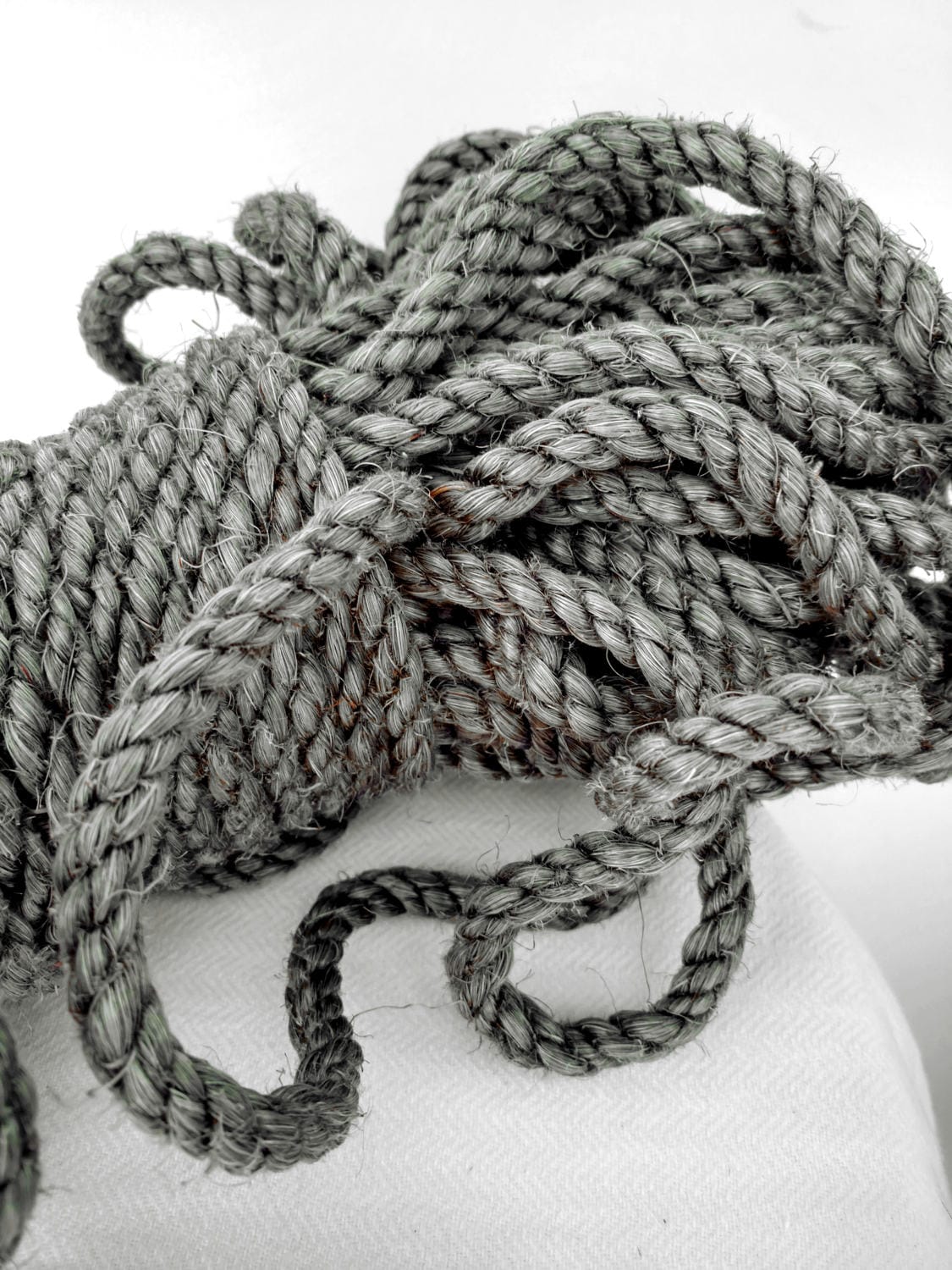 Gray Sisal Rope Silver Sisal Rope Dyed Pewter Color Etsy UK