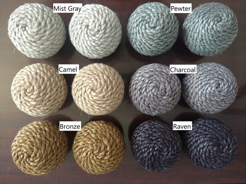 Gray Sisal Rope, Silver Sisal Rope, Dyed Pewter Color: 1/4, 5/16, 3/8 or 1/2 image 8