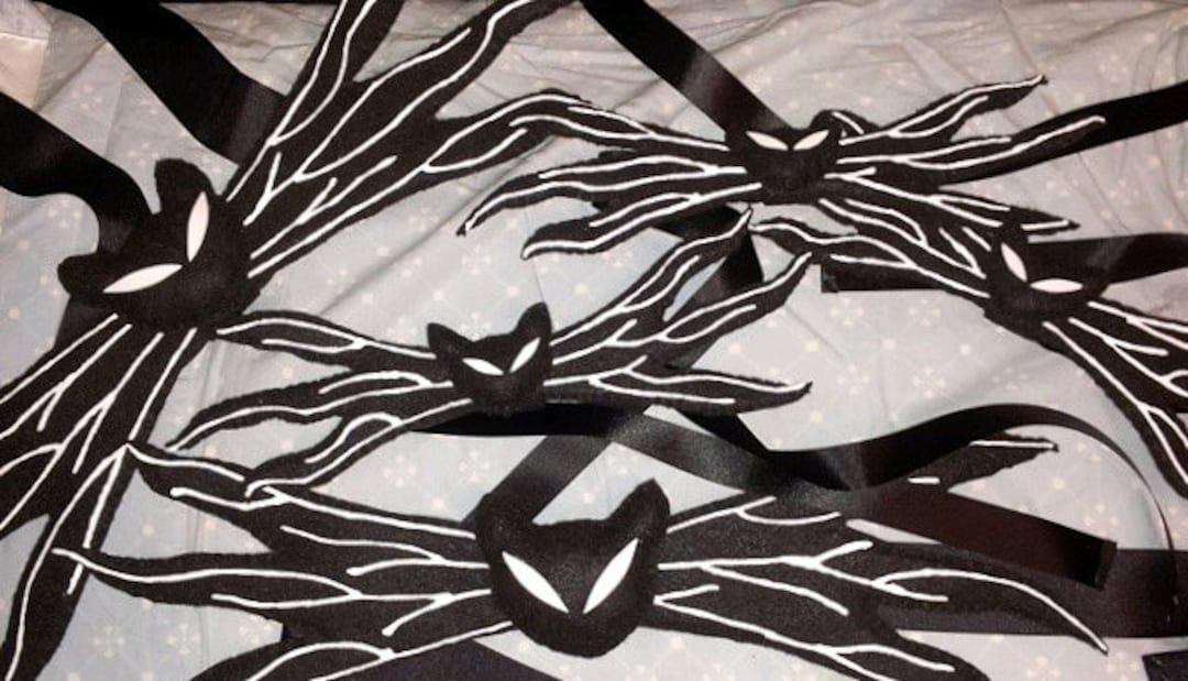 Jack Skellington Bat Bow Tie 12 and 18 Sizes Etsy