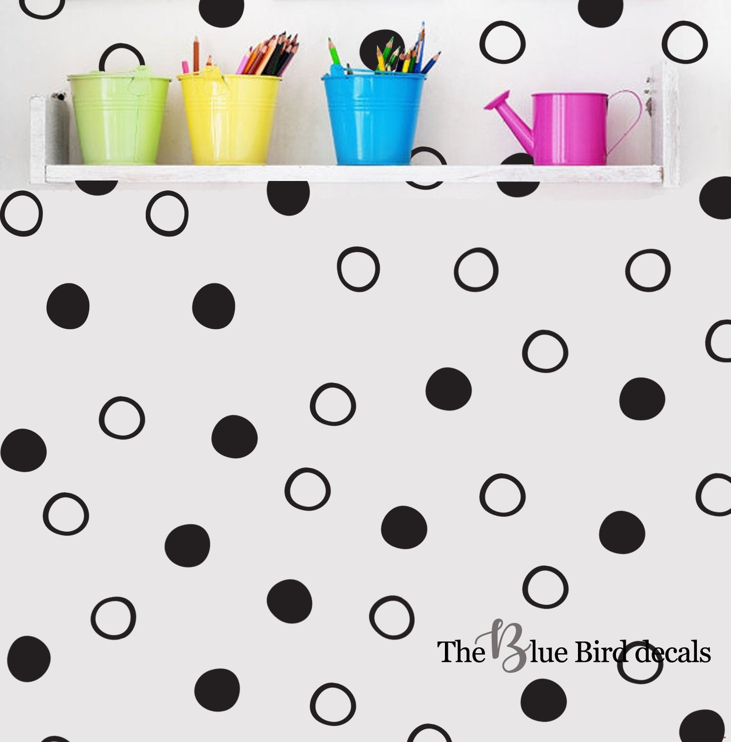 Polka Dot Wall Decals Dots Wall Decal Confetti Dots Decals Etsy India