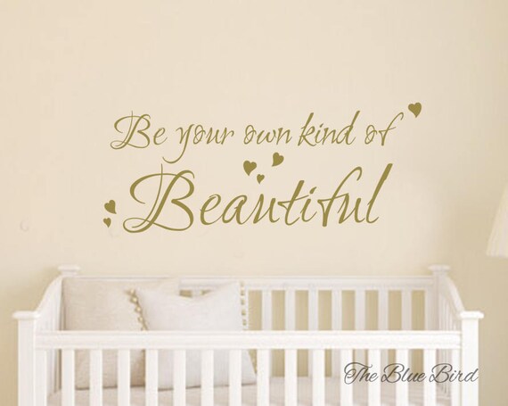Be Your Own Kind Of Beautiful Decal Monogram Wall - Monogram Wall Decals Nursery Be Your Own Kind Of Beautiful Decal Monogram Wall - Monogram Wall Decals Nursery