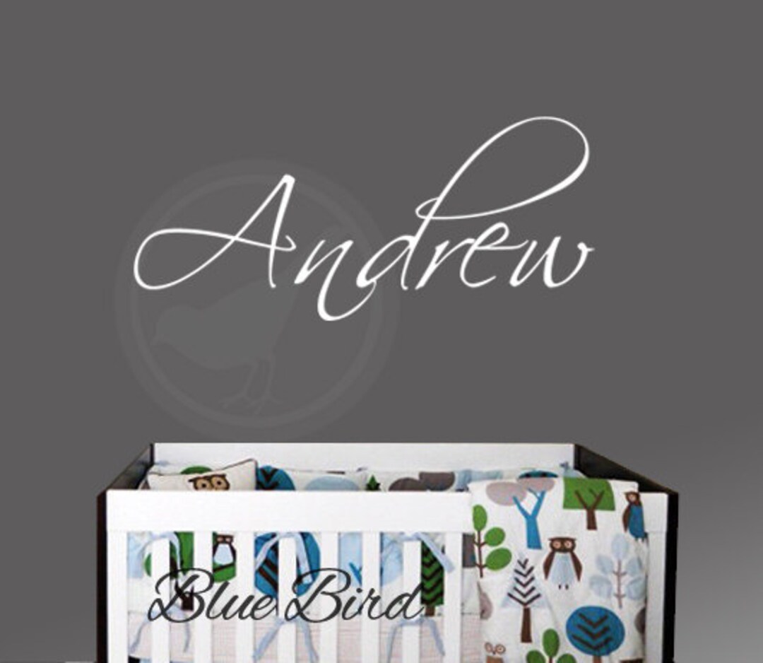 Nursery Name Decals Nursery Monogram Decals Monogram Etsy