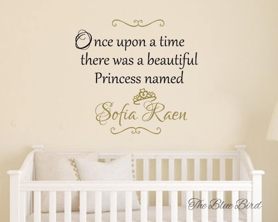 Once Upon a Time Princess Amber Wall Sticker Decal Bed Room Art Girl//Baby