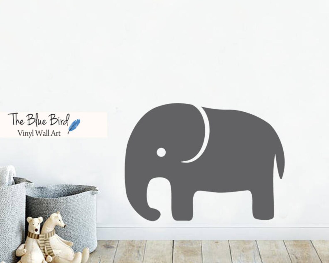 Wall Decals Nursery Elephant Wall Decal baby Wall Decal Etsy Denmark