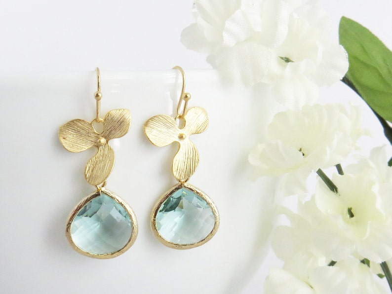 Aquamarine Earrings, Earrings for Mom, Aquamarine Birthstone, Aquamarine Stone, March Birthstone,Gift for Mom, Birthday, Mothers Day Gift 