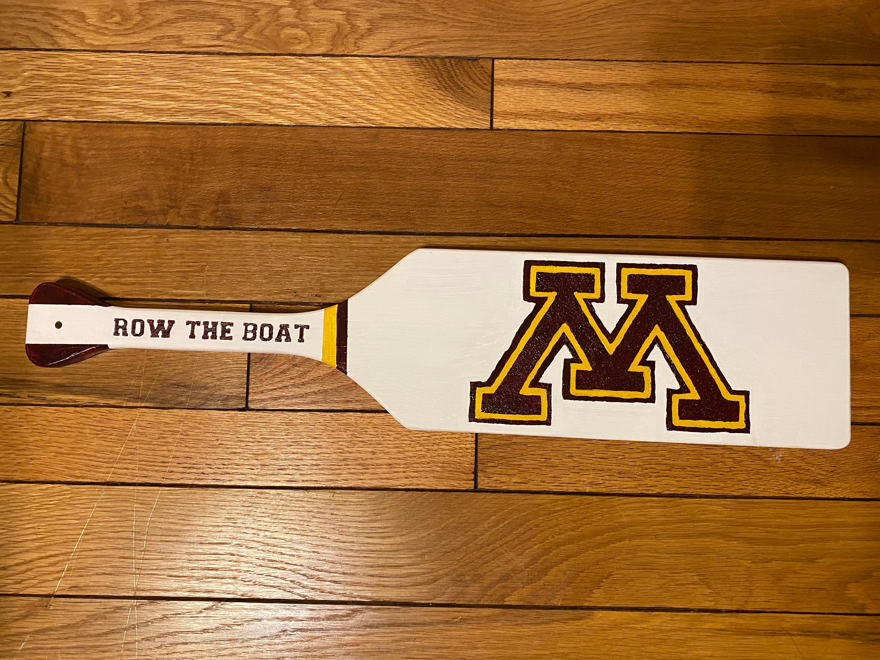 Customizable Hand Painted Minnesota Gopher Row The Boat Oar