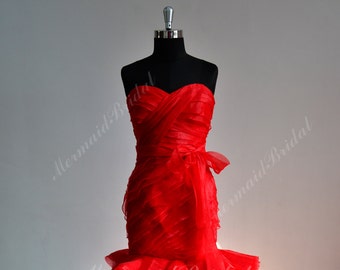 Red Organza Dress