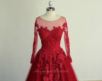 Red Wedding Dress Etsy