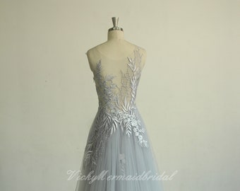 etsy blue wedding dress